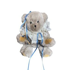 Vtg OOAK Hand Made By Sue Darling Mohair Teddy Bear Portable Limbs Artist Signed